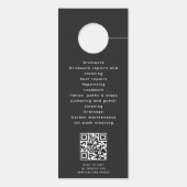 Kostenvoranschlag Zuhause Gebäude Konstruktion QR Türanhänger (Rückseite)