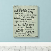 Kostenvoranschläge inspirieren und zu motivieren leinwanddruck (Insitu (Holzboden))