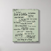 Kostenvoranschläge inspirieren und zu motivieren leinwanddruck (Vorderseite)