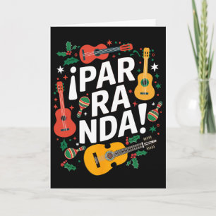 "Kostet parranda!" Puerto Rico Musik Tradition Karte