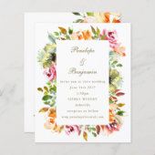 Kostet Rustikale Hochzeit QR-Code Einladung (Vorne/Hinten)