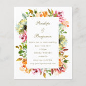 Kostet Rustikale Hochzeit QR-Code Einladung (Vorderseite)