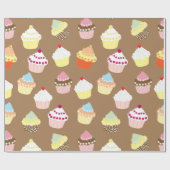 Köstlich dekorierte Geburtstagskuchen Geschenkpapier (Flach)