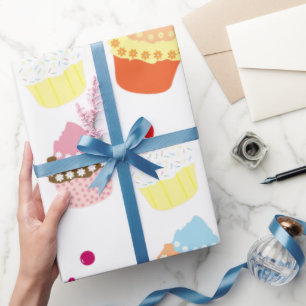 Köstlich dekorierte Geburtstagskuchen Geschenkpapier