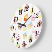 Köstlich dekorierte Geburtstagskuchen Große Wanduhr (Winkel)