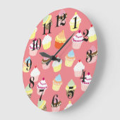 Köstlich dekorierte Geburtstagskuchen Große Wanduhr (Winkel)