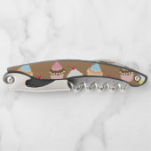 Köstlich dekorierte Geburtstagskuchen Kellnermesser (Vorderseite)