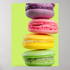 Köstlich farbenfrohe Marmorbäume Poster