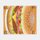Köstlich gemütliche Burger Blanket - Perfektes Ges Fleecedecke (Vorderseite (Horizontal))