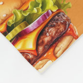 Köstlich gemütliche Burger Blanket - Perfektes Ges Fleecedecke (Ecke)