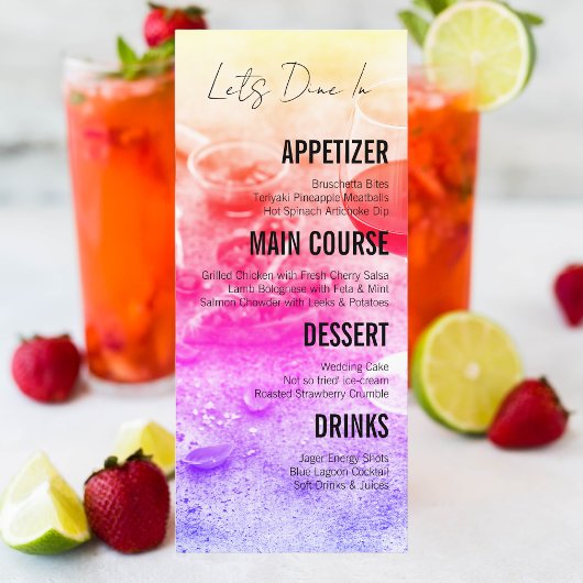 köstlich menükarte