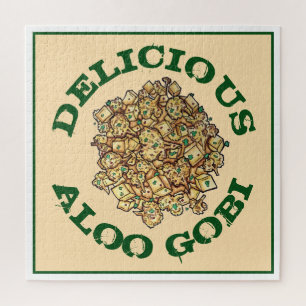 Köstliche Aloo Gobi Indian Food Cauliflower Curry Puzzle