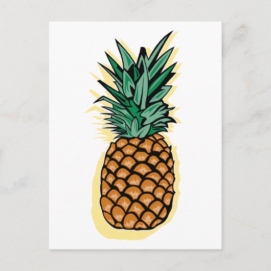 Köstliche Ananas Postkarte (Vorderseite)