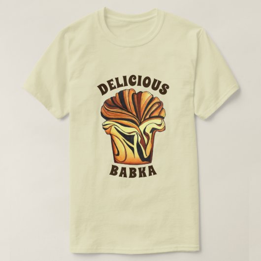 Köstliche Babka Schokolade Brot Loaf Jüdische Bäck T-Shirt (Design vorne)