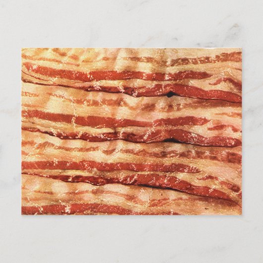 Köstliche BACON-Güte Postkarte (Vorderseite)