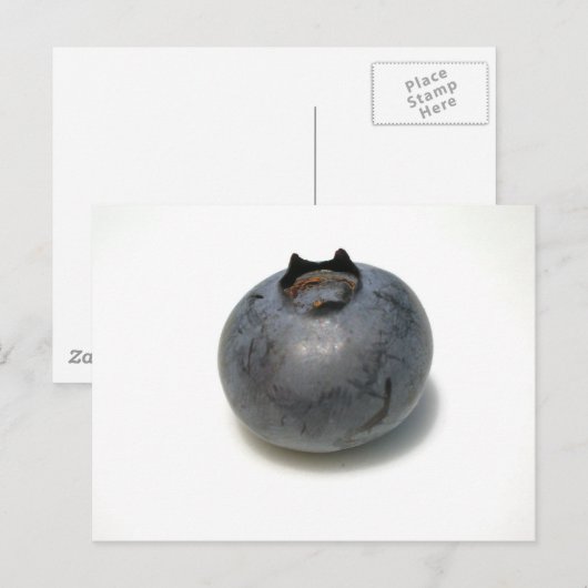 Köstliche Blaubeere Postkarte (Vorne/Hinten)