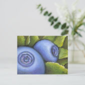 Köstliche Blaubeeren Postkarte (Stehend Vorderseite)