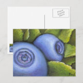 Köstliche Blaubeeren Postkarte (Vorne/Hinten)