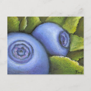 Köstliche Blaubeeren Postkarte
