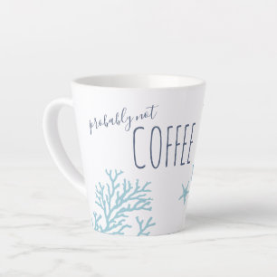 Köstliche Blaumeerkoralle und Octopus Wasserfarbe Milchtasse
