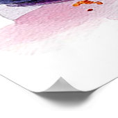 Köstliche Blueberry Cheesecake Slice mit Sirup Poster (Ecke)