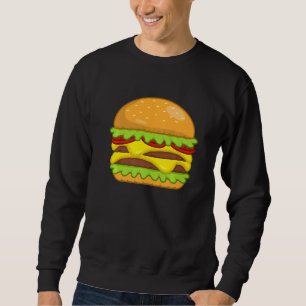 Köstliche Burger Cheeseburger Hamburger Food Grap Sweatshirt