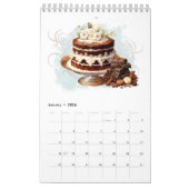 Köstliche Cakes Wasserfarbener Rundkalender Kalender (Jan 2026)