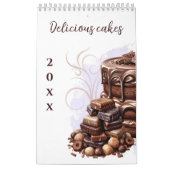 Köstliche Cakes Wasserfarbener Rundkalender Kalender (Titelbild)