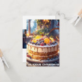 KÖSTLICHE CHRISTMAS - Moderner Stil - Karte (Vorderseite/Rückseite Beispiel)