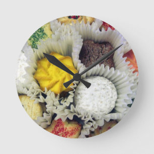 Köstliche Cookies Runde Wanduhr