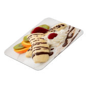 Köstliche Creme und Banana-Dessert Magnet (Linke Seite)