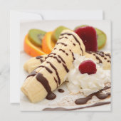 Köstliche Dessert Geburtstagsparty Einladung (Rückseite)