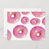 Köstliche Donuts. Postkarte (Vorne/Hinten)