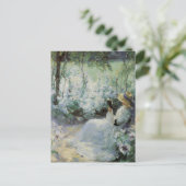 Köstliche Einsamkeit durch Frank Bramley, Vintage Postkarte (Stehend Vorderseite)