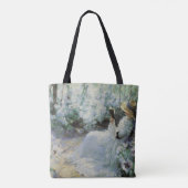 Köstliche Einsamkeit durch Frank Bramley, Vintage Tasche (Rückseite)