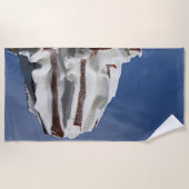 Köstliche Eiscreme in der Sky-Fotografie Strandtuch (Vorderseite)