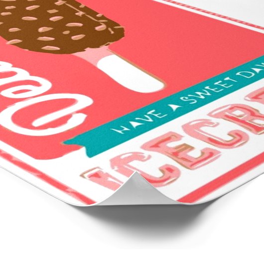 Köstliche Eiscreme Poster (Ecke)