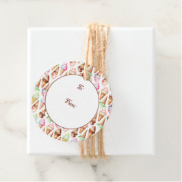 Köstliche Eiscremekonen Geschenkanhänger