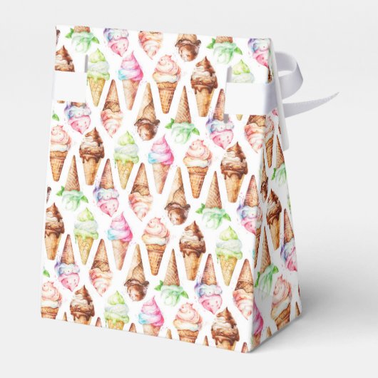 Köstliche Eiscremekonen Geschenkschachtel (Rückseite)