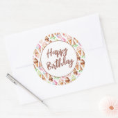 Köstliche Eiscremekonen Runder Aufkleber (Umschlag)