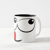 Köstliche Emoj-Tasse Zweifarbige Tasse (VorderseiteRechts)