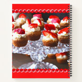 Köstliche Erdbeere Cupcakes Dessert Rezept Notizblock (Rückseite)