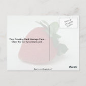 Köstliche Erdbeere Postkarte (Rückseite)