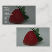 Köstliche Erdbeere Visitenkarte (Vorne/Hinten)