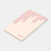 Köstliche Erdbeeren Zuckerguss Sprinklerklingt Ihr Post-it Klebezettel (angewinkelt)