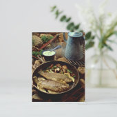 Köstliche Fischzucht Postkarte (Stehend Vorderseite)