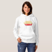 Köstliche französische Fries Retro Fast Food Hoodie (Vorne ganz)