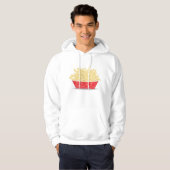 Köstliche französische Fries Retro Fast Food Hoodie (Vorne ganz)