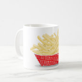 Köstliche französische Fries Retro Fast Food Kaffeetasse (Vorderseite Links)