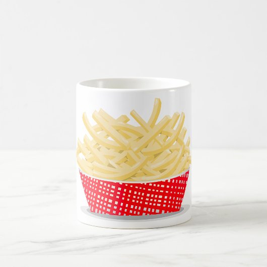 Köstliche französische Fries Retro Fast Food Kaffeetasse